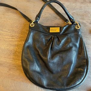 Black Marc Jacobs crossbody hobo bag